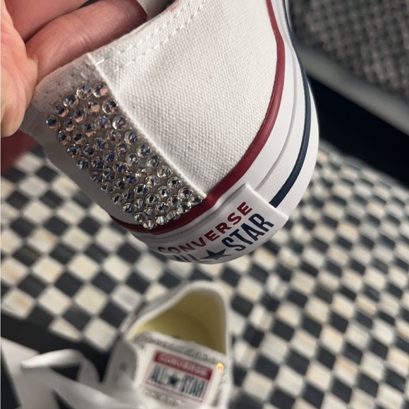 Crystal Converse white sneakers nwot  with box - Picture 9 of 9